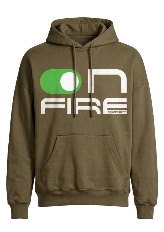 Felpa con il Cappuccio On Fire Sport